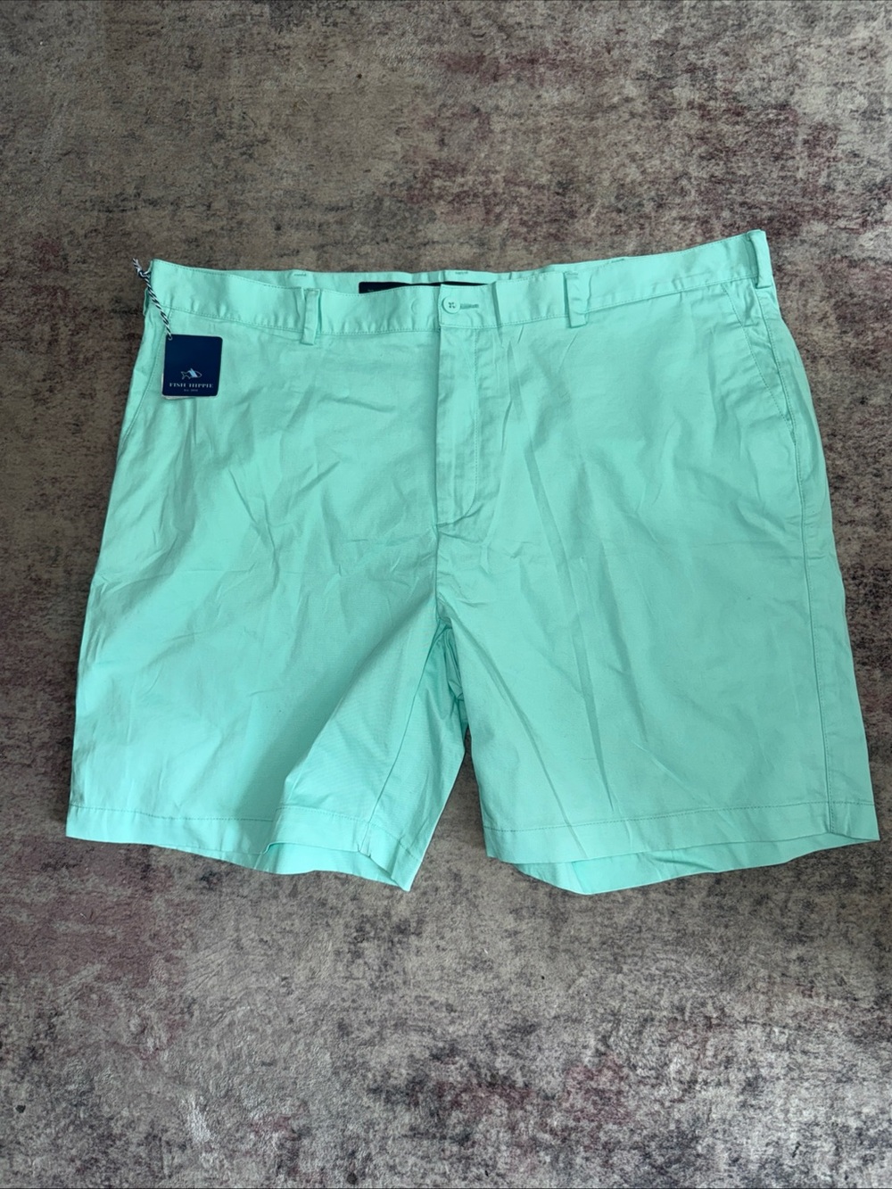 Fish Hippie Men’s brand new mint green stretch shorts size 42